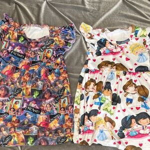 Set of 2 Size 3T Colorful Encanto & Princess Dresses